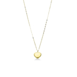 Lucid heart penant in 18k yellow gold