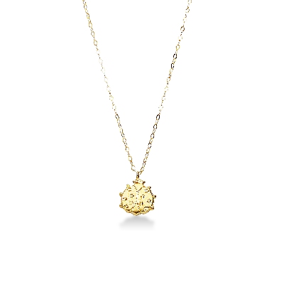 Necklace with ladybug in 18k yellow gold