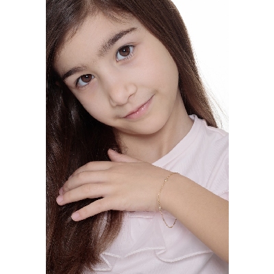 18k yellow gold with zircons 