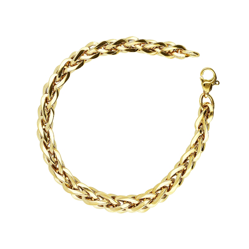 Braided bracelet in 18k yellow gold