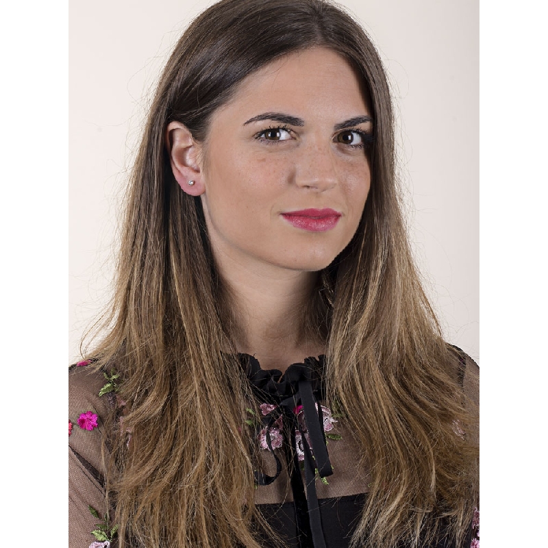 18k yellow gold zircon stud earrings 