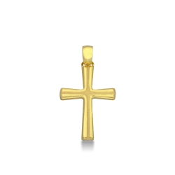 18k yellow gold cross pendant 