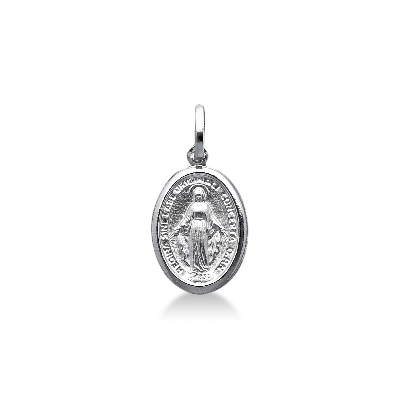 Sacred Mary pendant in 18k white gold