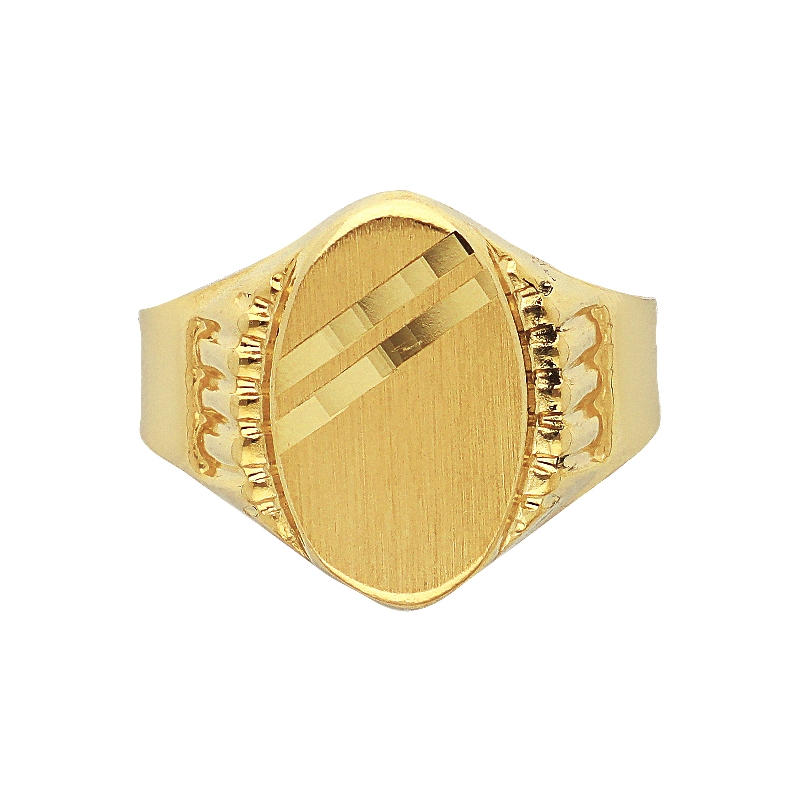 Anello Chevalier Uomo in Oro Giallo 18k