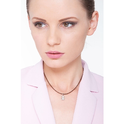 Pendant 18k White Gold with Girl