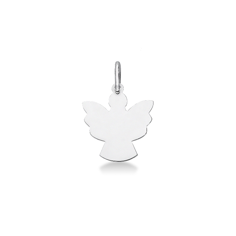 Angel pendant in 18k white gold