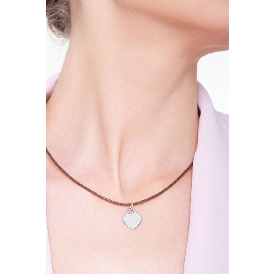 Classic golden heart, 18k white gold