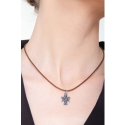 18k white gold engraved angel 2