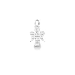 18k white gold engraved angel