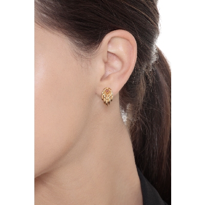 18k yellow gold knot earrings
