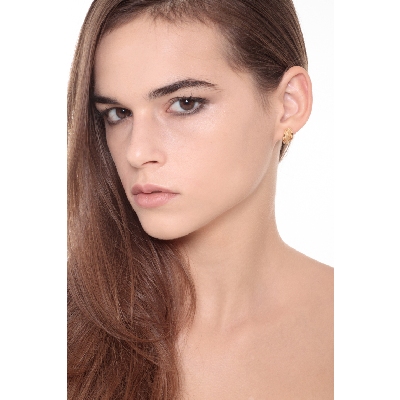 Orecchini a Onda in oro giallo 18k