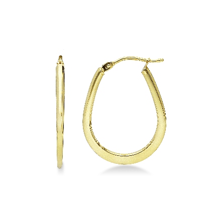 Yellow gold hoops 18k 