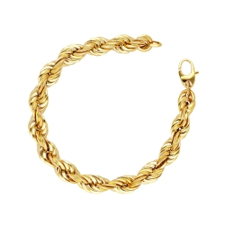 Bracciale Fantasia in Oro Giallo 18k, cm 20.