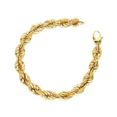 Bracciale Fantasia in Oro Giallo 18k, cm 20.