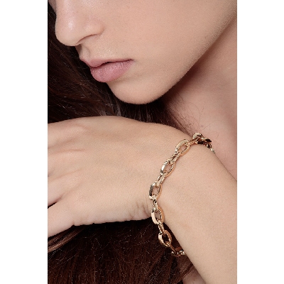 wide bracelet 18k gold, 19.5 cm