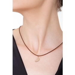 18k rose gold child little foot pendant 2