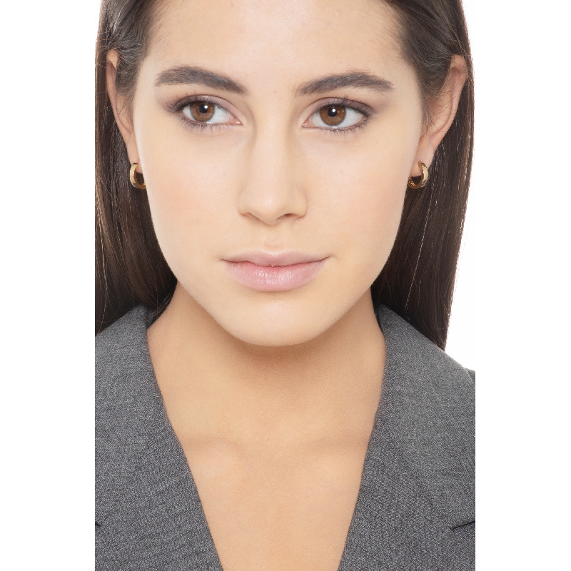 18k yellow gold hoop earrings 