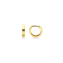 18k yellow gold hoop earrings 