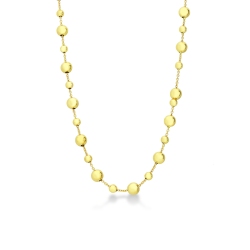 18k yellow gold chain with shiny little balls