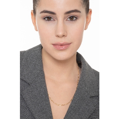 18k yellow gold flat cuban chain 