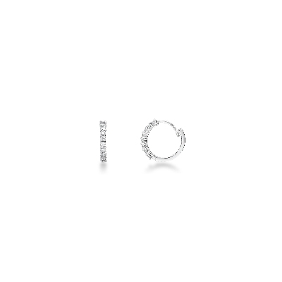 Earrings in white gold 18k with diamonds 
