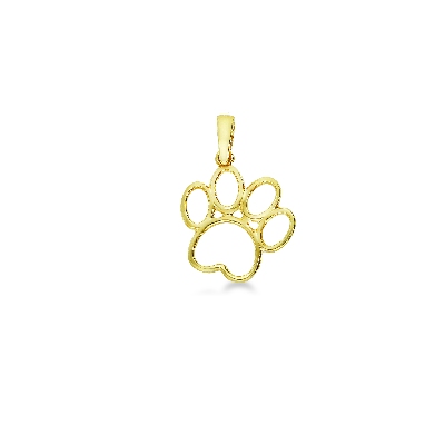 Charm paw in yellow gold 18k
