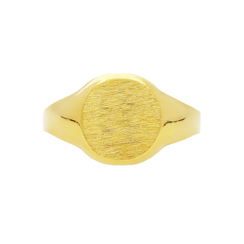 Anello da uomo in oro giallo 18k