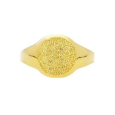 Anello da uomo in oro giallo 18k