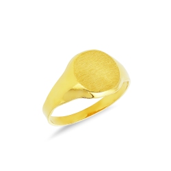 Anello da uomo in oro giallo 18k