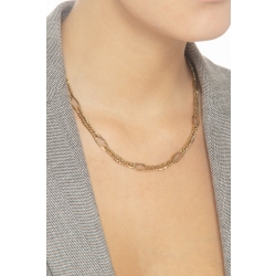 Cuban chain with oval sections in 18k yellow gold 2