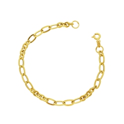 Bracciale a catena in oro giallo 18k.
