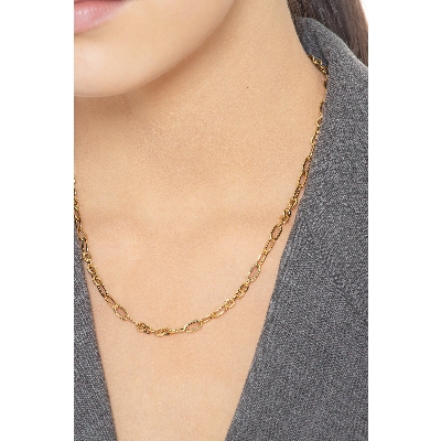 Collana maglia catena in oro giallo 18k