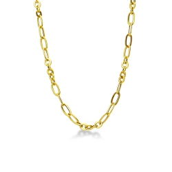 Collana maglia catena in oro giallo 18k