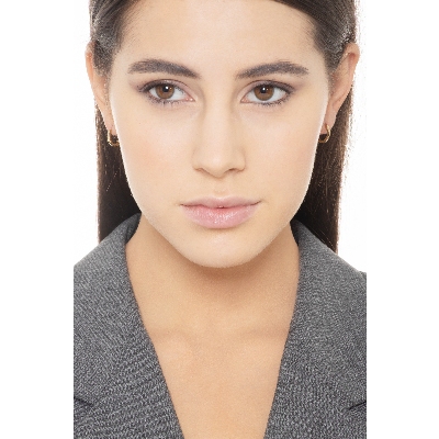 Little hoop yellow gold 18k earrings 