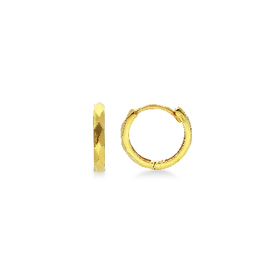Little hoop yellow gold 18k earrings 