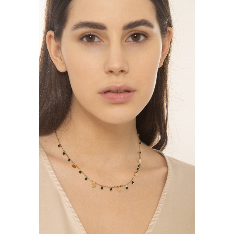 OG GIROCOLLO TONDINI + CRISTALLI VERDE