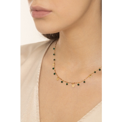 OG GIROCOLLO TONDINI + CRISTALLI VERDE