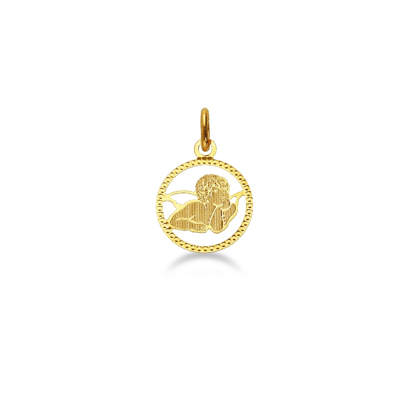 Angel pendant in 18k yellow gold