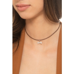 18k white gold charm with bone 2