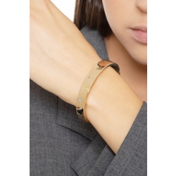 Bracciale rigido in oro giallo 18k con zirconi colorati. 2