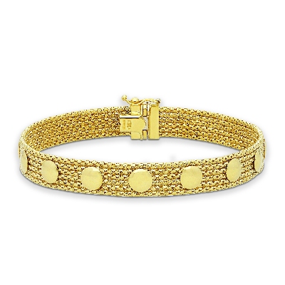 18k yellow gold soft bracelet 