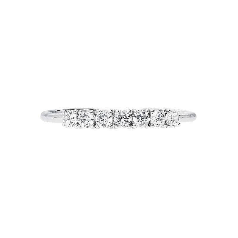 18k white gold zircon ring 