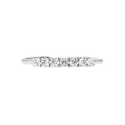 18k white gold zircon ring 