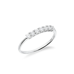 18k white gold zircon ring 