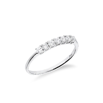 18k white gold zircon ring 