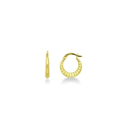 Hoops earrings in yellow gold 18k