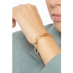 18k yellow gold bracelet with enlongated links 2