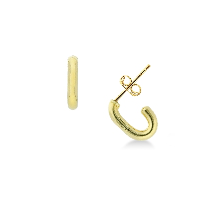 18k yellow gold hook earrings