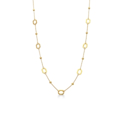 18k yellow gold necklace, 42 cm
