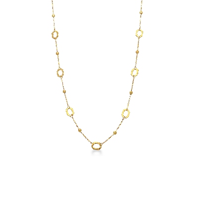 18k yellow gold necklace, 42 cm